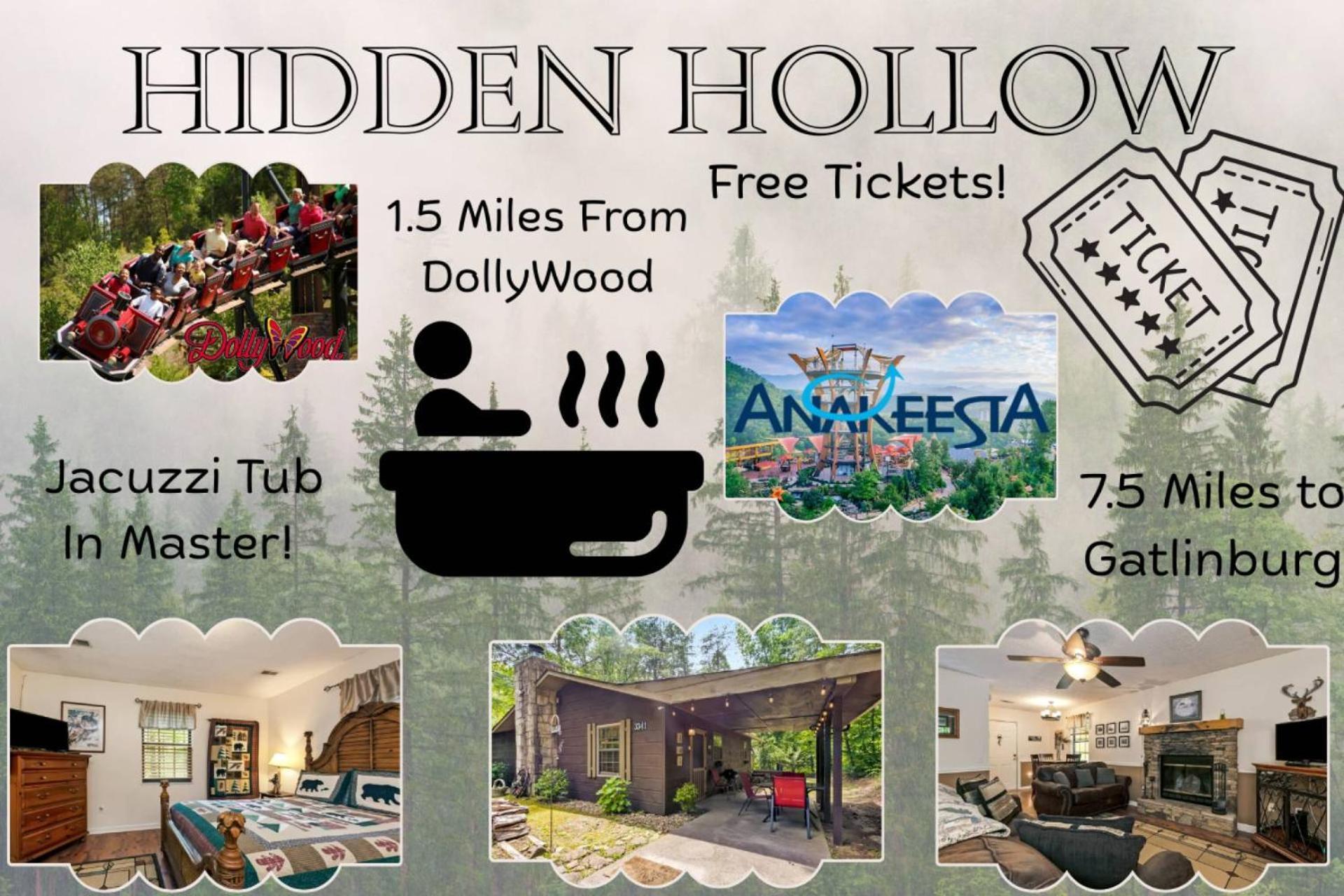 Hidden Hollow Pigeon Forge Eksteriør billede